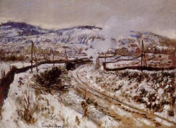 尅勞德 莫奈 Train in the Snow, Argenteuil 尅勞德 莫奈 Train in the Snow, Argenteuil